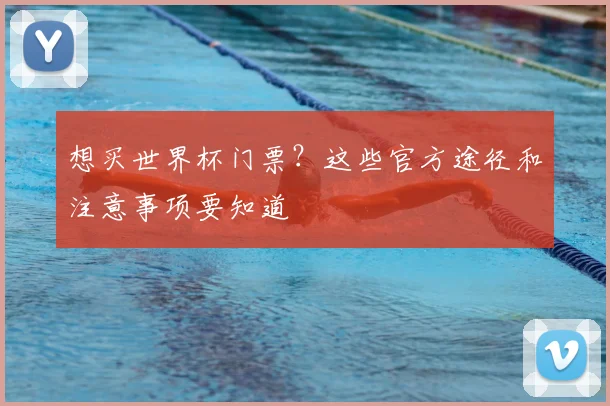 想买世界杯门票?这些官方途径和注意事项要知道